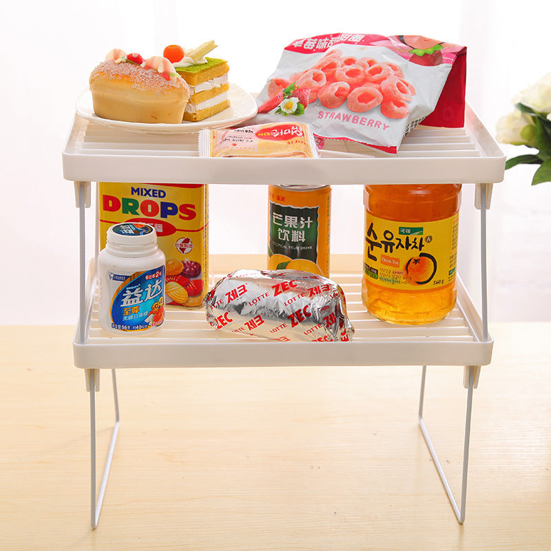 Shelf Rack Bathroom Storage Rack Kitchen Items Organizer Rack Foldable Sundries Rack Storage Shelf