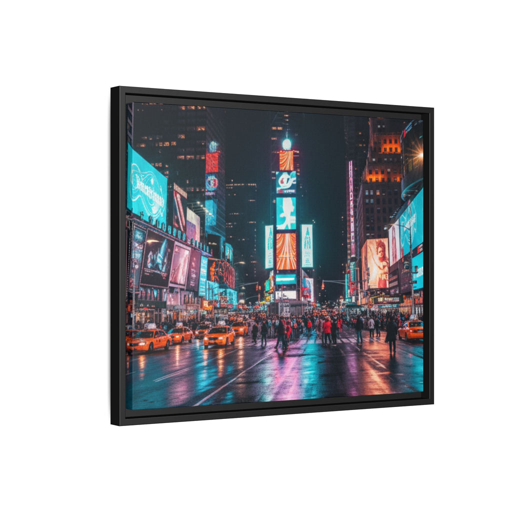 New york / Japan Nightskape Cityskape Framed Canvas Art - Stunning