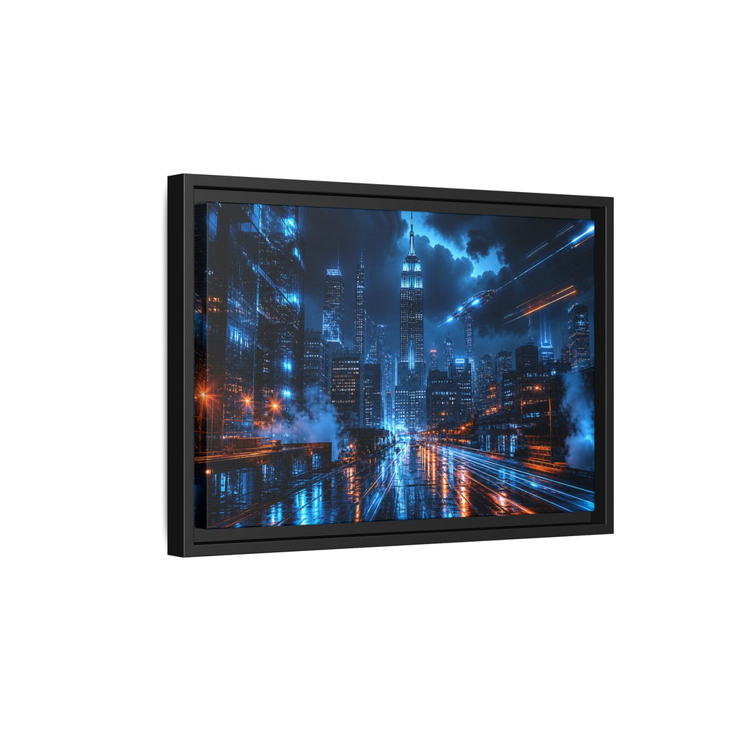 New York City Night Canvas Wall Art Print Ready to Hang