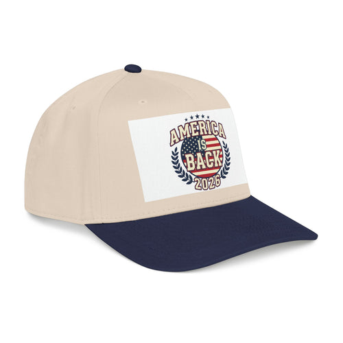 America Is Back 2026 Baseball Cap — Patriotic USA Election Trucker Hat