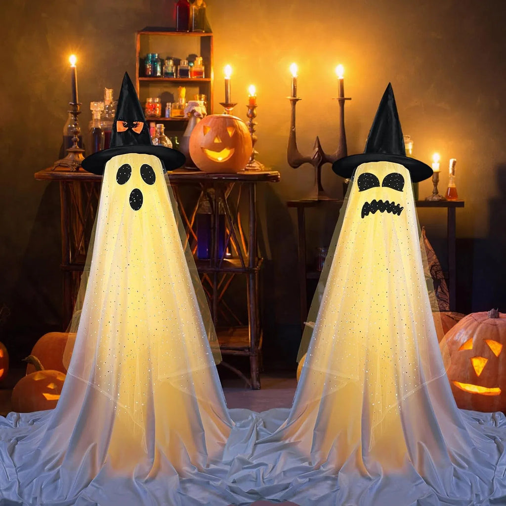 2 Packs Halloween Decorations Outdoor Indoor with Halloween Remote Control