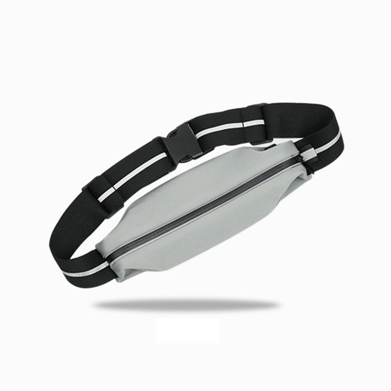 Sports waist packaging, mobile phone, men's and women's outdoor running waist bag, elastic and close fitting storage, waterproof and fashionable, not shaking