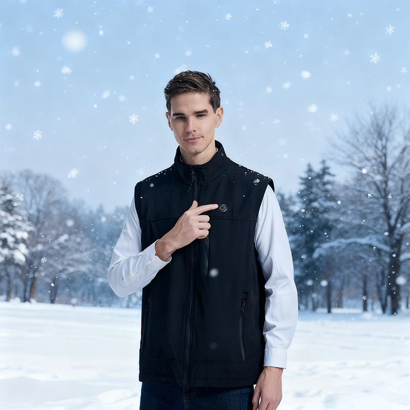 Men and Women 9 Areas Heated Vest USB Charging Heated Jacket Washed Keep Warm Hiking Vest Winter Fishing Skiing Vest Heated Coats