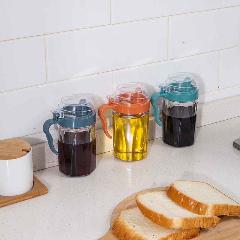 Nordic Style Simple PS Oil Pot Creative Kitchen Seasoning Bottle Household Seasoning Salt Sugar Oil Pot Sauce And Vinegar Bottle Set
