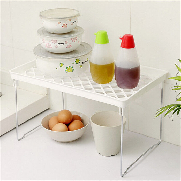 Shelf Rack Bathroom Storage Rack Kitchen Items Organizer Rack Foldable Sundries Rack Storage Shelf