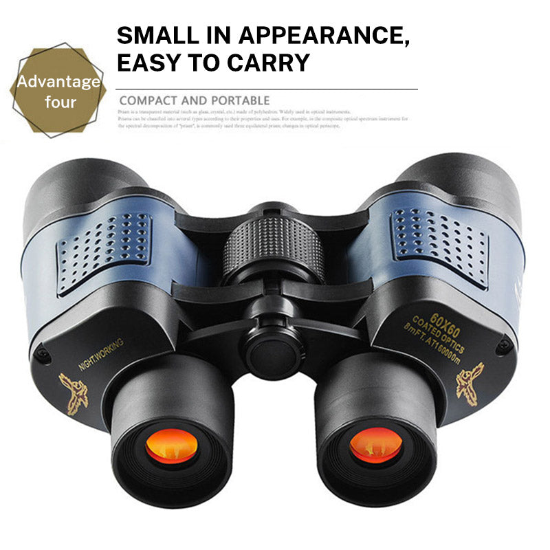 60x60 Telescope High magnification low light night vision red film outdoor