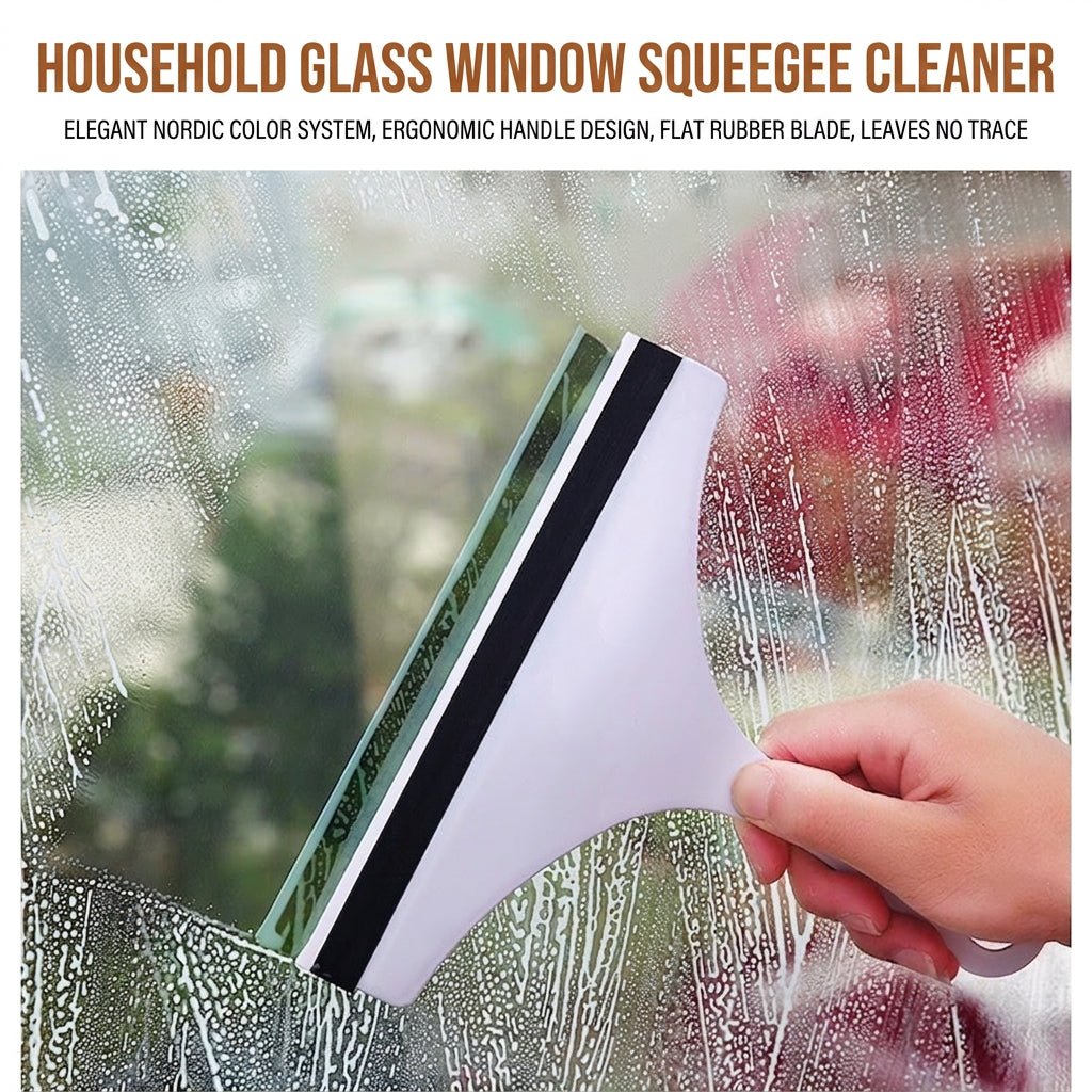 Shower Squeegee with Adhesive Wall Holder