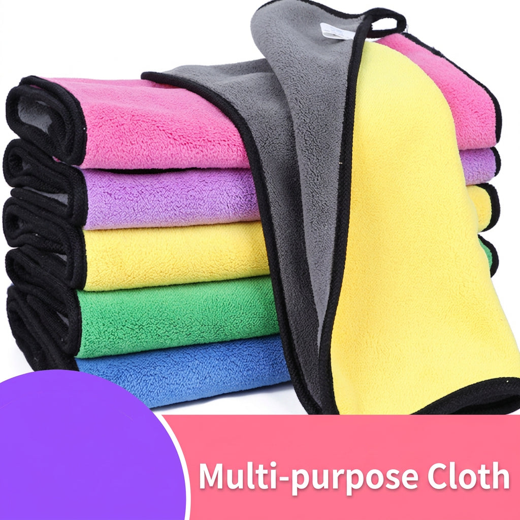Reusable Streak-Free Microfiber Cleaning Cloths, 10-Pack