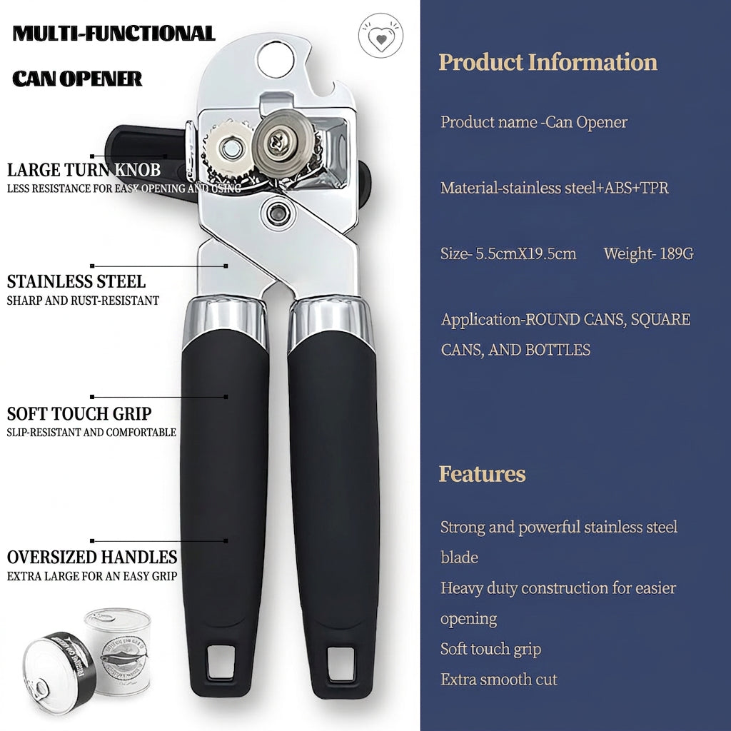 Manual Stainless Steel Can Opener
