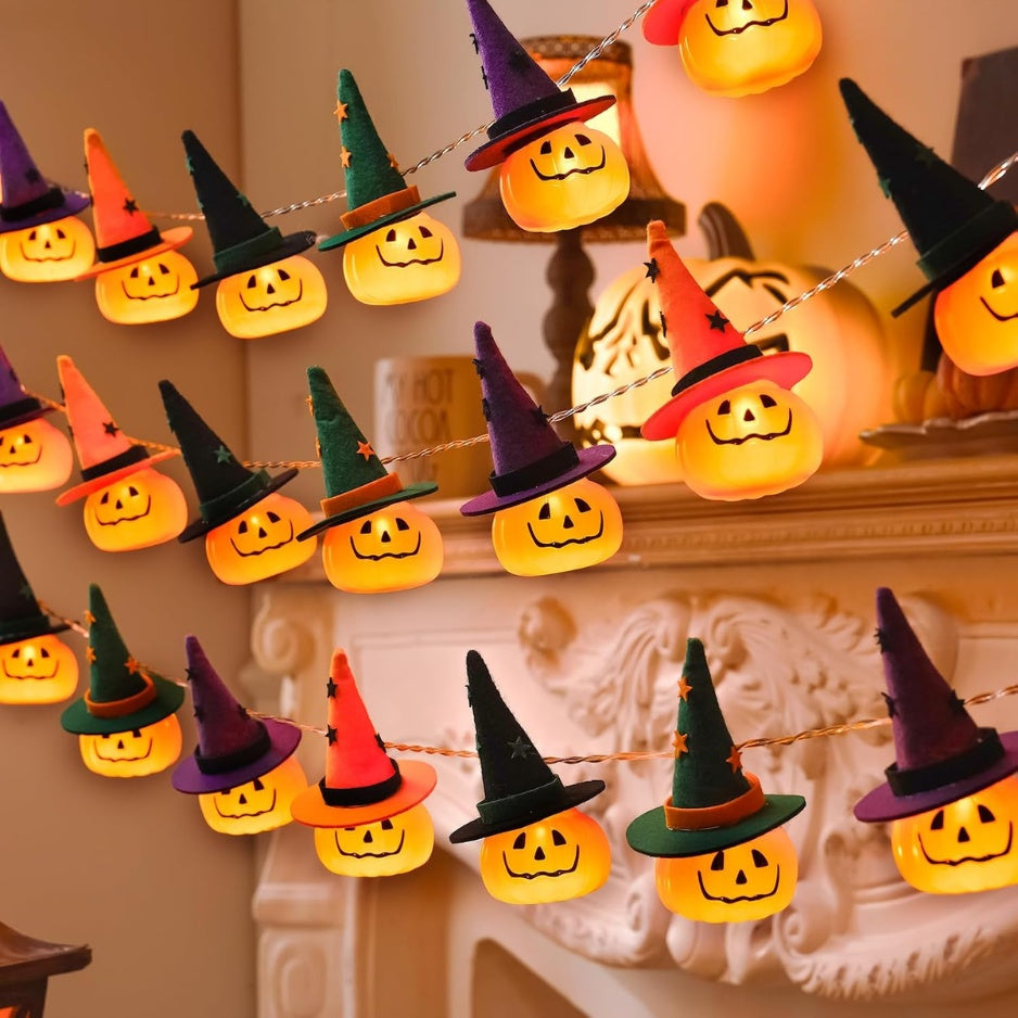 Halloween String Lights, 4.9FT 10 LED Halloween Fairy Light Decor