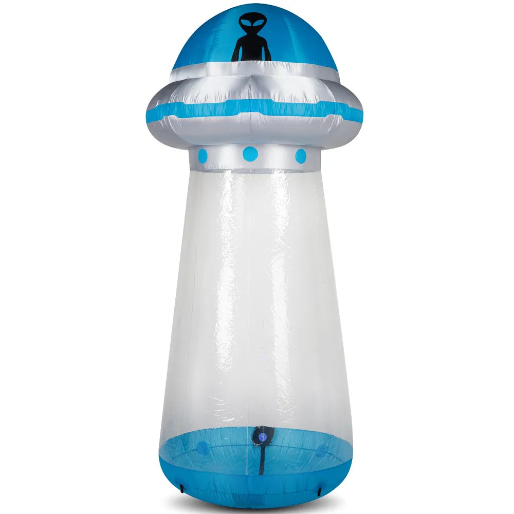 8.8 FT Halloween Inflatable UFO Yard Decoration, Fun Tall Blow Up Yard Decor