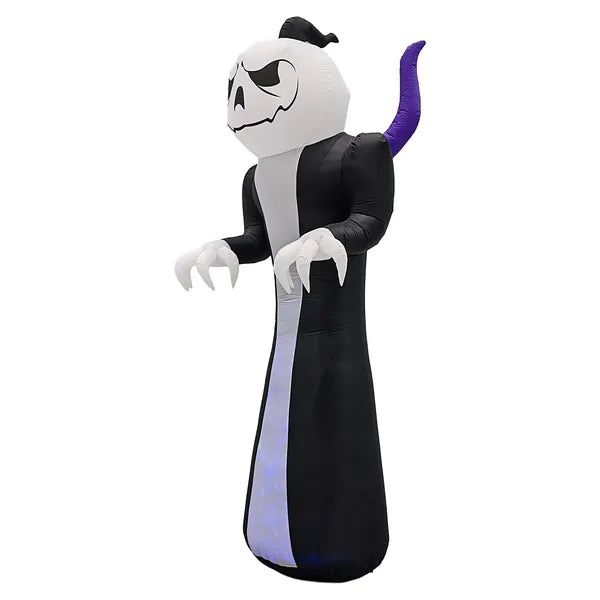 12FT Giant Halloween Inflatable Grim Reaper Pumpkin LED Yard Decor