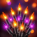 20FT Purple Orange Halloween Lights For Outdoor Indoor Decorations Incandescent