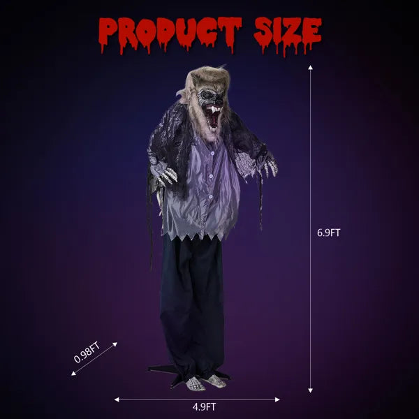 6.9ft Werewolf Outdoor Halloween Decorations