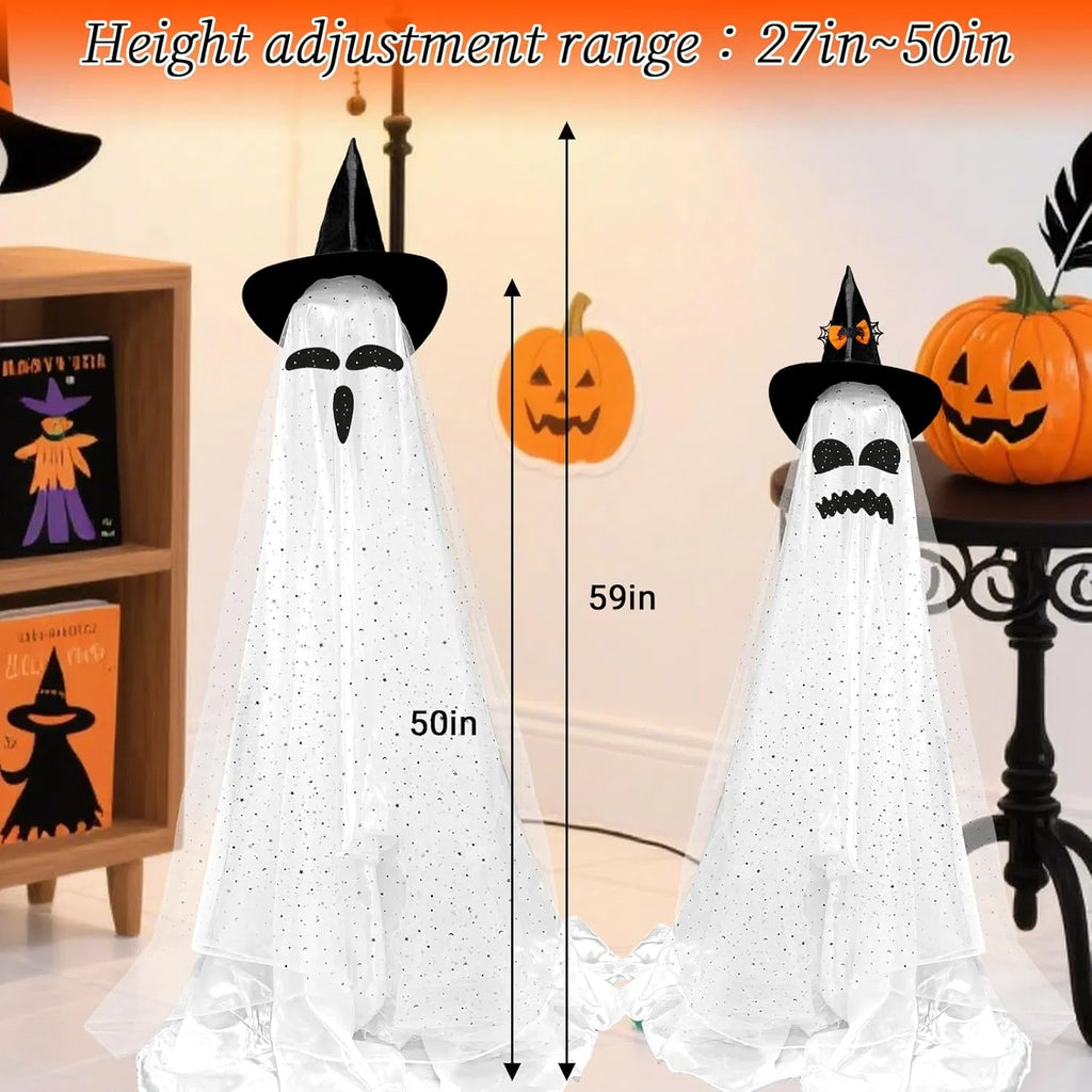 2 Packs Halloween Decorations Outdoor Indoor with Halloween Remote Control