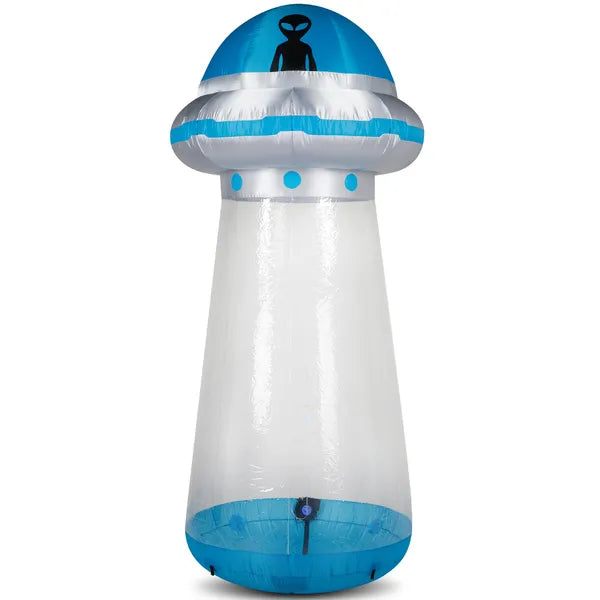 8.8 FT Halloween Inflatable UFO Yard Decoration, Fun Tall Blow Up Yard Decor