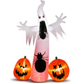 11.8 FT Halloween Inflatables Ghost Spider Pumpkin Outdoor Decorations, Scary