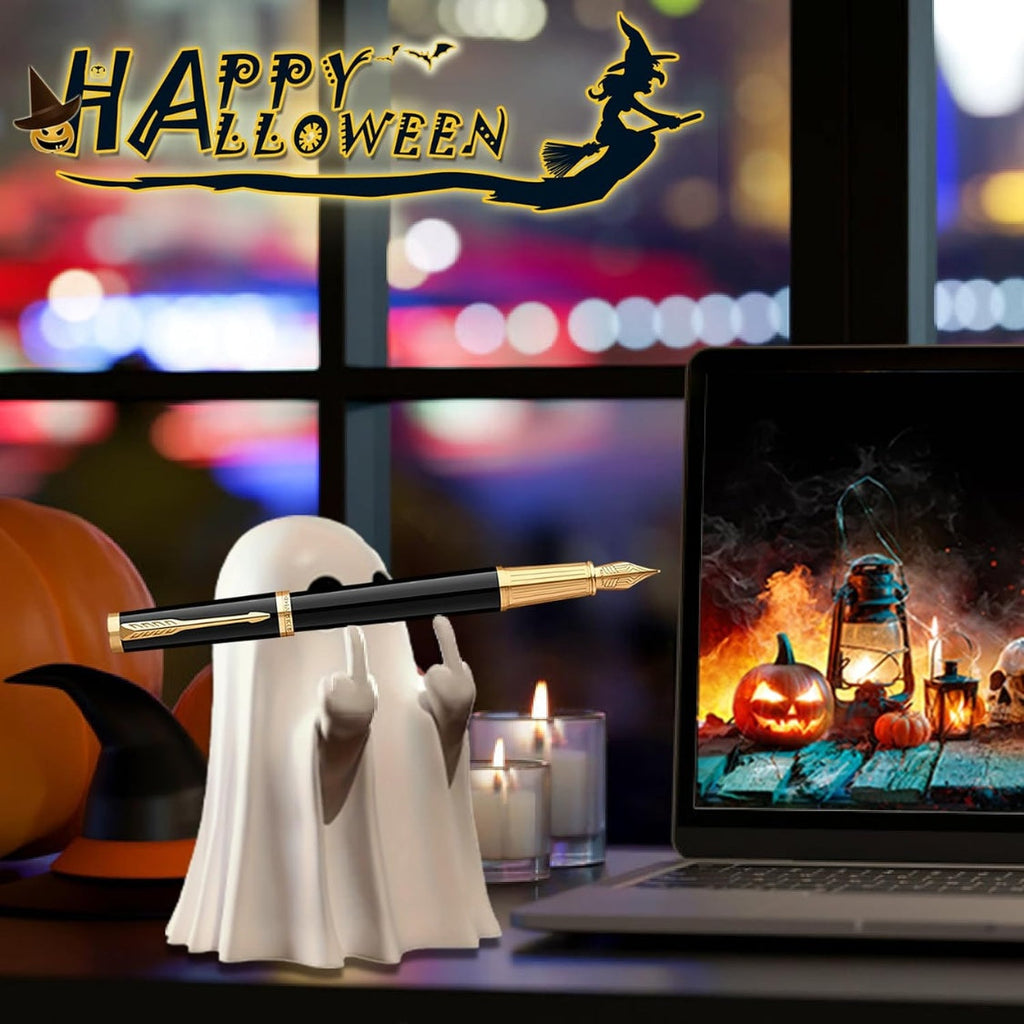 Halloween Ghost Figurine White Decorative Cute Finger Ghost Ornaments