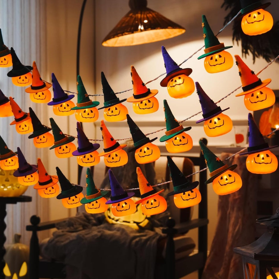 Halloween String Lights, 4.9FT 10 LED Halloween Fairy Light Decor
